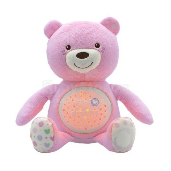 Chicco Baby Bear Art.08015.10 Мягкая музыкальная игрушка-проектор Медвежонок