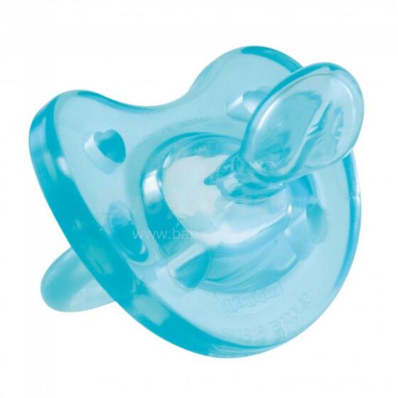 Chicco Art.02712.21  fizioloģiskās formas māneklītis silikona māneklītis 4+ (aqua)