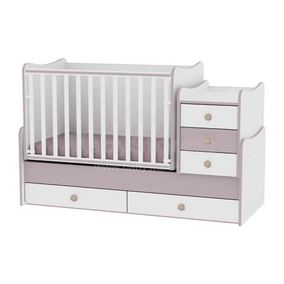 Lorelli Maxi Plus Art.56304 White Cappucino  Bērnu gulta-transformeris,