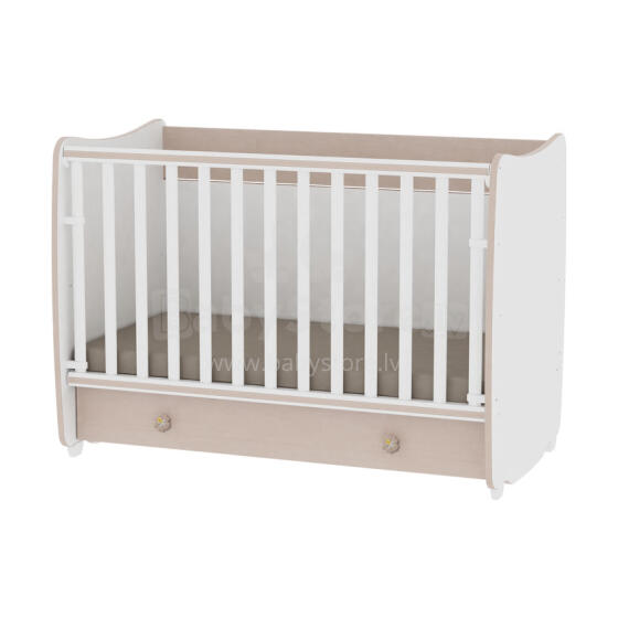 Lorelli&Bertoni Dream White/Oak Art.1015042 Bērnu gulta-transformeris 120x60cm