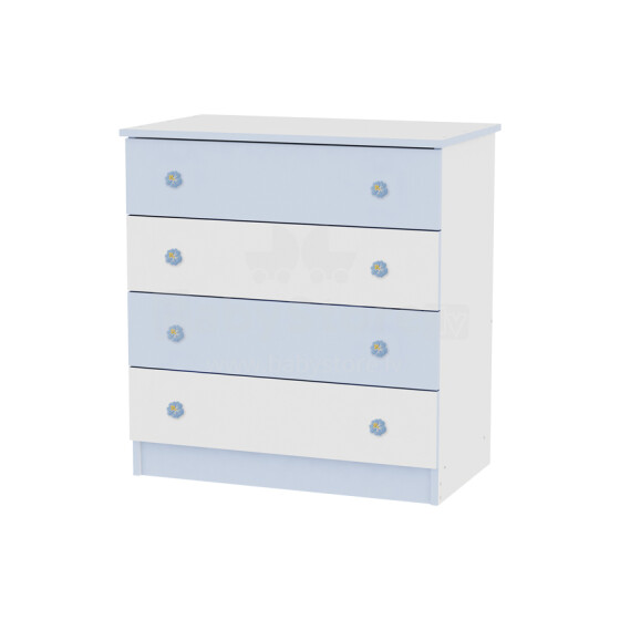 Lorelli&Bertoni Dresser  White/Blue   Art.1017007   Детский комод