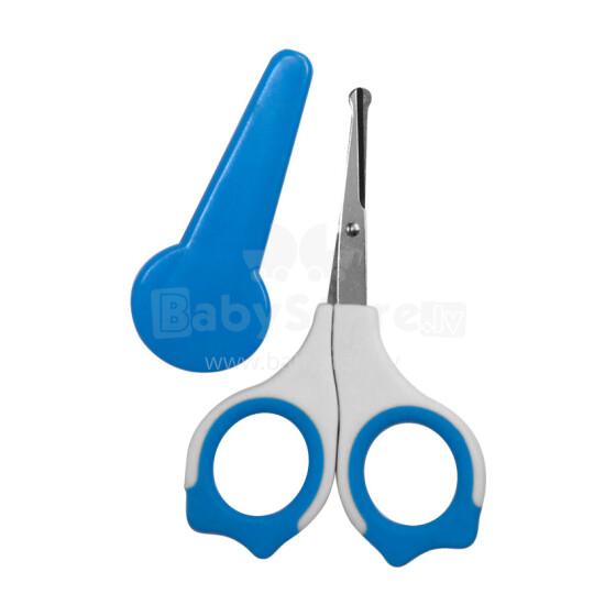 Lorelli&Bertoni Blue Art.1024021 Ножнички для ногтей с закруглёнными кончиками и колпачком