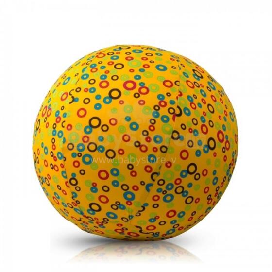 BubaBloon Art.040369 Circles Yellow Латекс баллон с тканевым покрытием