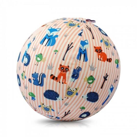 BubaBloon Art.040390 Animal Strip Pink Латекс баллон с тканевым покрытием