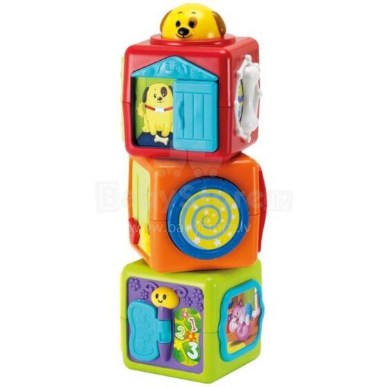Buddy Toys Art.BBT3010 Activity Blocks Trīs aktivitātes kubi ar dzīvniekiem 3+ mēn.