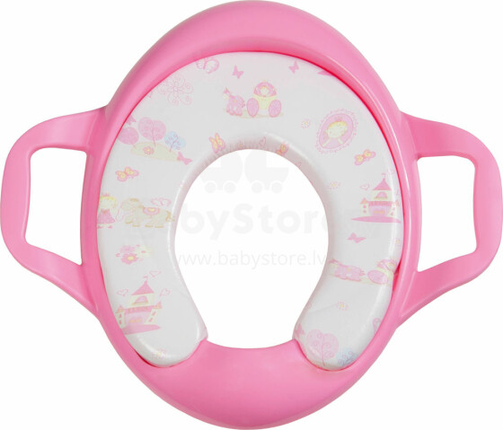 Fillikid Art.PM258 Toilet trainer Easy Pink Сидение/Накладка для унитаза, мягкая, с ручками
