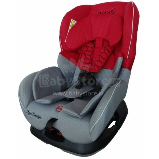 Aga Design LB MAX Car Seat Red autokrēsliņš no 0-18 kg 