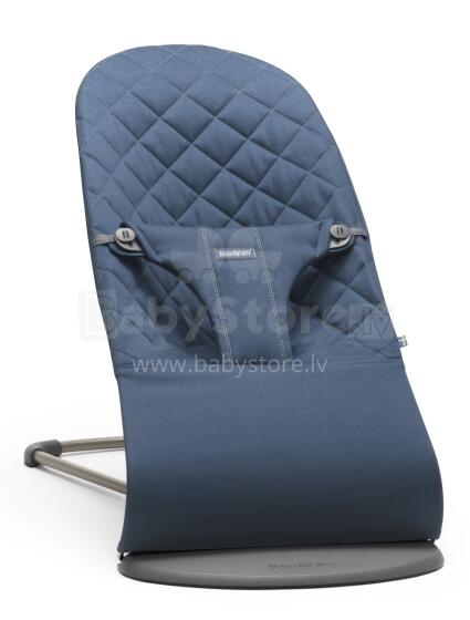 Babybjorn Bliss Bouncer Balance Cotton Art.006015 Midnight Blue Šūpuļkrēsliņš