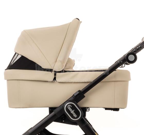 Emmaljunga '17 Carrycot  NXT90  Leatherettte Vanilla Kulba ratiem NXT90