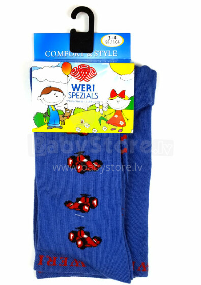 Weri Spezials Art.91273 kids cotton tights 56-160 sizes