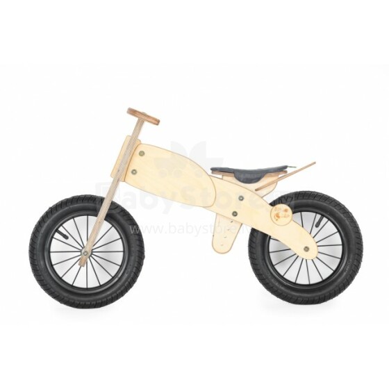 Dip&Dap Moto Art.MS-02 Grey Bērnu koka skrejritenis (divritenis)