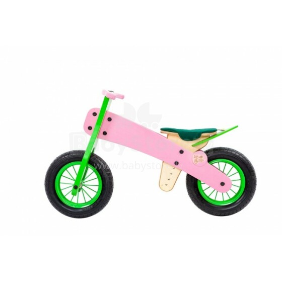 Dip&Dap Mini  Art. MSM-RP Pink Spring Bērnu koka skrejritenis (divritenis)