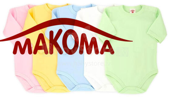 Makoma Art.0320K Basic Детские Бодики с коротким рукавом из чистого хлопка
