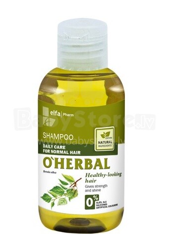 „O'HERBAL“ str. 21902151 Balzamas-balzamas normaliems plaukams su beržo ekstraktu, 75 ml