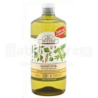 Zelonaja Apteka Art.21900535 šampūnas nuo pleiskanų (beržo pumpurai ir ricinos aliejus), 1000 ml