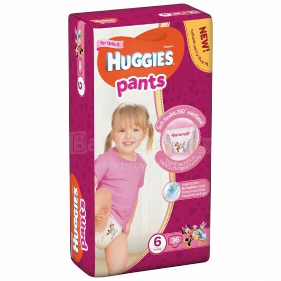 Huggies Mega Pack Girls Art.41564067 Tрусики-подгузник 15-25кг,36 шт