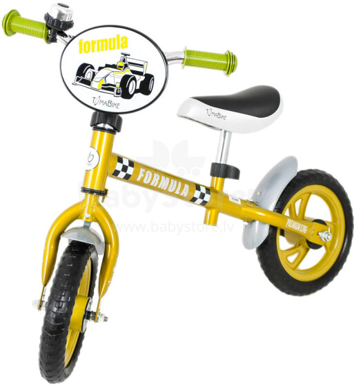 Elgrom Tomabike Air Gold Art.14100 Детский велосипед - бегунок с металлической рамой и  надувными колесами  12''