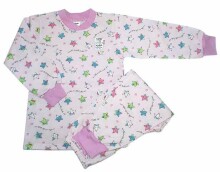 Galatex Art.100458 Pink Stars Bērnu kokvilnas pidžama.