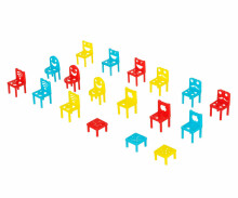 Playland Art.L-271  Attīstoša galda spēle Mazie krēsliņi