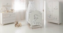 Baby Expert Serenata White Art.100764 Ekskluzīva bērnu gulta