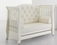 Erbesi Soft White Art.100994 Ekskluzīva bērnu gulta ar Swarovski kristāliem