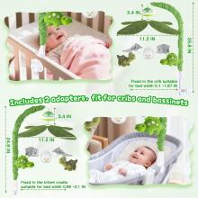Kidsworld Baby Mobile Babybett Art.101083  Muzikālais karuselis ar plīša mantiņām