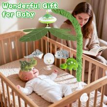 Kidsworld Baby Mobile Babybett Art.101083  Muzikālais karuselis ar plīša mantiņām
