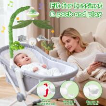 Kidsworld Baby Mobile Babybett Art.101083  Muzikālais karuselis ar plīša mantiņām