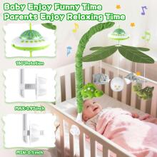 Kidsworld Baby Mobile Babybett Art.101083  Muzikālais karuselis ar plīša mantiņām