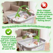 Kidsworld Baby Mobile Babybett Art.101083  Muzikālais karuselis ar plīša mantiņām
