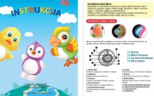 Play Smart Art.101120 Mūzikālais attīstošais papagailis ar skaņas un gaismas efektiem (latviešu valodā)