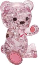 Crystal Puzzle Bear Pink Art.101285 3D Three-dimensional puzzle