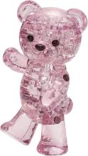 Crystal Puzzle Bear Pink Art.101285 3D Three-dimensional puzzle
