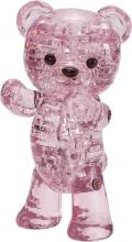 Crystal Puzzle Bear Pink Art.101285 3D Three-dimensional puzzle
