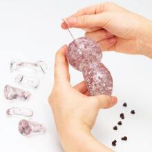 Crystal Puzzle Bear Pink Art.101285 3D Three-dimensional puzzle