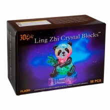 Crystal Puzzle Art.9055A 3D galvosūkiai „Panda“ su šviesa