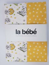 La Bebe™ Art.101752 Funny Dogs Double Face Natural Cotton  Детский хлопковый пододеяльник 100х140см