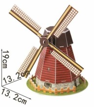 Holland Windmil Magic-Puzzle B668-4 3D Puzzle 20 Pieces
