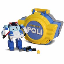 Silverlit Poli Robocar Art.83072 Carry Case & Transforming Poli Transformējams robots-mašīna Poli,12 cm + glabāšanas kaste