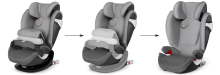 Cybex '18 Pallas S -Fix Art.102330 Pepper Black Bērnu inovatīvs autokrēsls (9-36 kg)