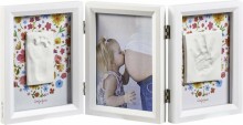Baby Art  Print Frame Carolin Style  Art.3601092500 Trīsdaļīgs Ramītis + Komplekts Nospieduma veidošanai