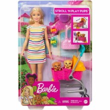 Barbie Art.GHV92  Lelle Barbija ar suņu ratiņiem