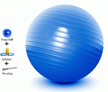 Frogeez™ Gymnastic Fitball Art.55448116 Blue  Гимнастический фитбол-мяч , для занятий аэробикой, финтесом, Боботом.. 75cм