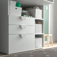 Made in Sweden Smastad Art.595.827.65 pārtinamais galds ar 3 atvilktnēm, 90x79x100 cm