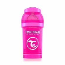 Twistshake Art.78001 Pink  Анти-коликовая бутылочка 180 мл