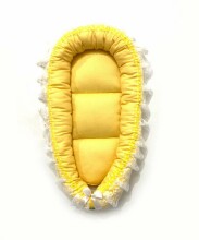 La Bebe™ Babynest Art.103004 Yellow Lemon Ligzdiņa - kokons jaundzimušajiem