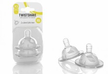 Twistshake Ant Colic Art.78020  Антиколиковая соска для бутылочки,  от 2+ мес. (2 шт.)