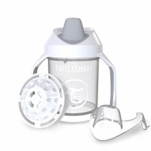 Twistshake Mini Cup Art.78053 White Pudelīte ar snīpi no 4 +mēn, 230 ml
