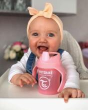 Twistshake Mini Cup Art.78267 Pastel Pink Pudelīte ar snīpi no 4 +mēn, 230 ml
