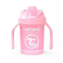 Twistshake Mini Cup Art.78267 Pastel Pink Pudelīte ar snīpi no 4 +mēn, 230 ml